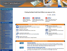 Tablet Screenshot of creditcards.youronlineatm.com